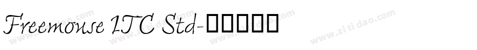 Freemouse ITC Std字体转换